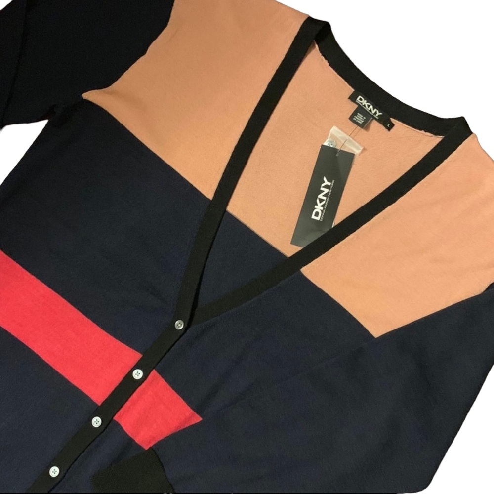 DKNY COLOR BLOCK SWEATER - NWT